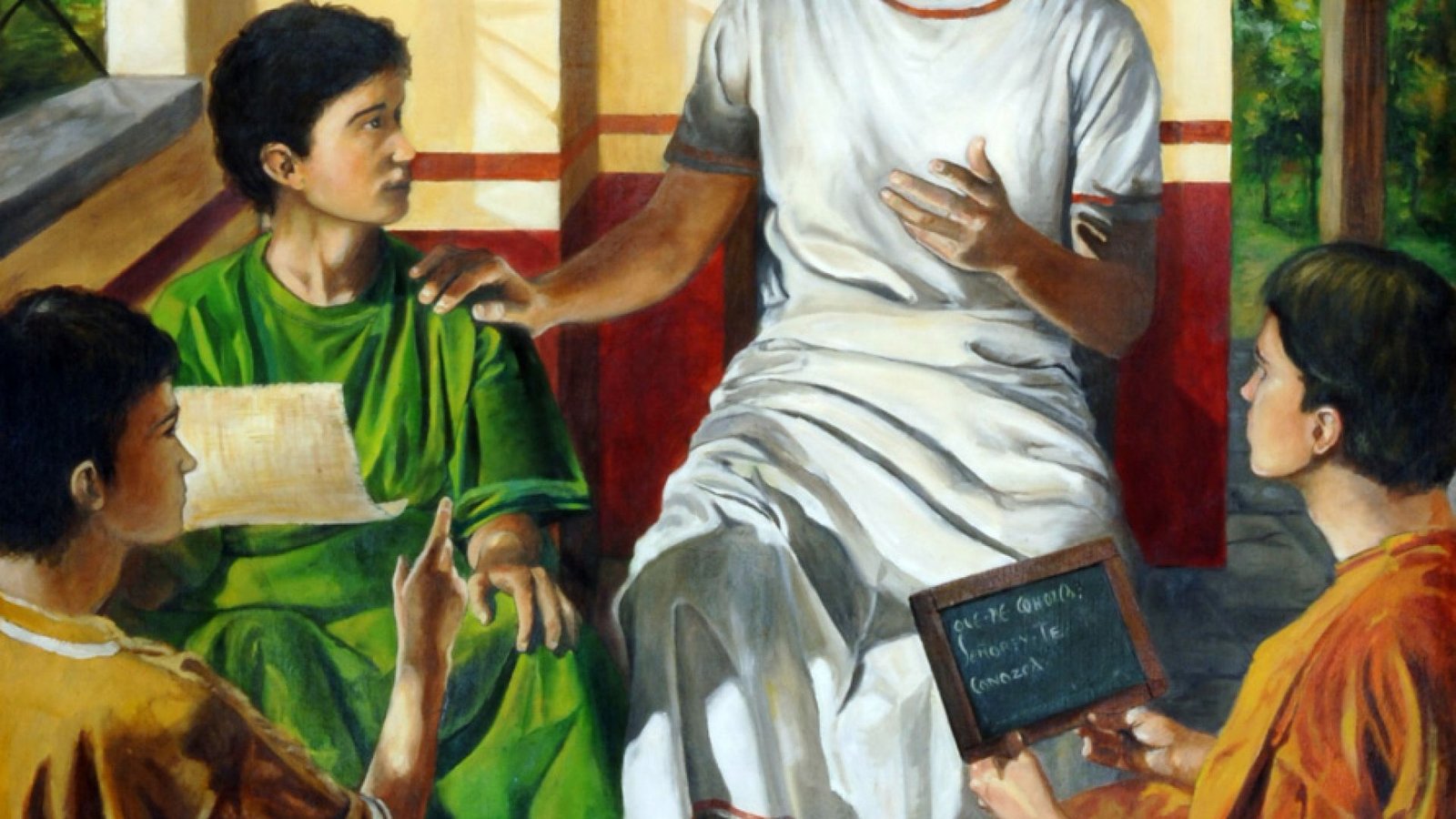 San Agustín, maestro. Iván López. Agustinos Recoletos. Las Rozas, Madrid, España.