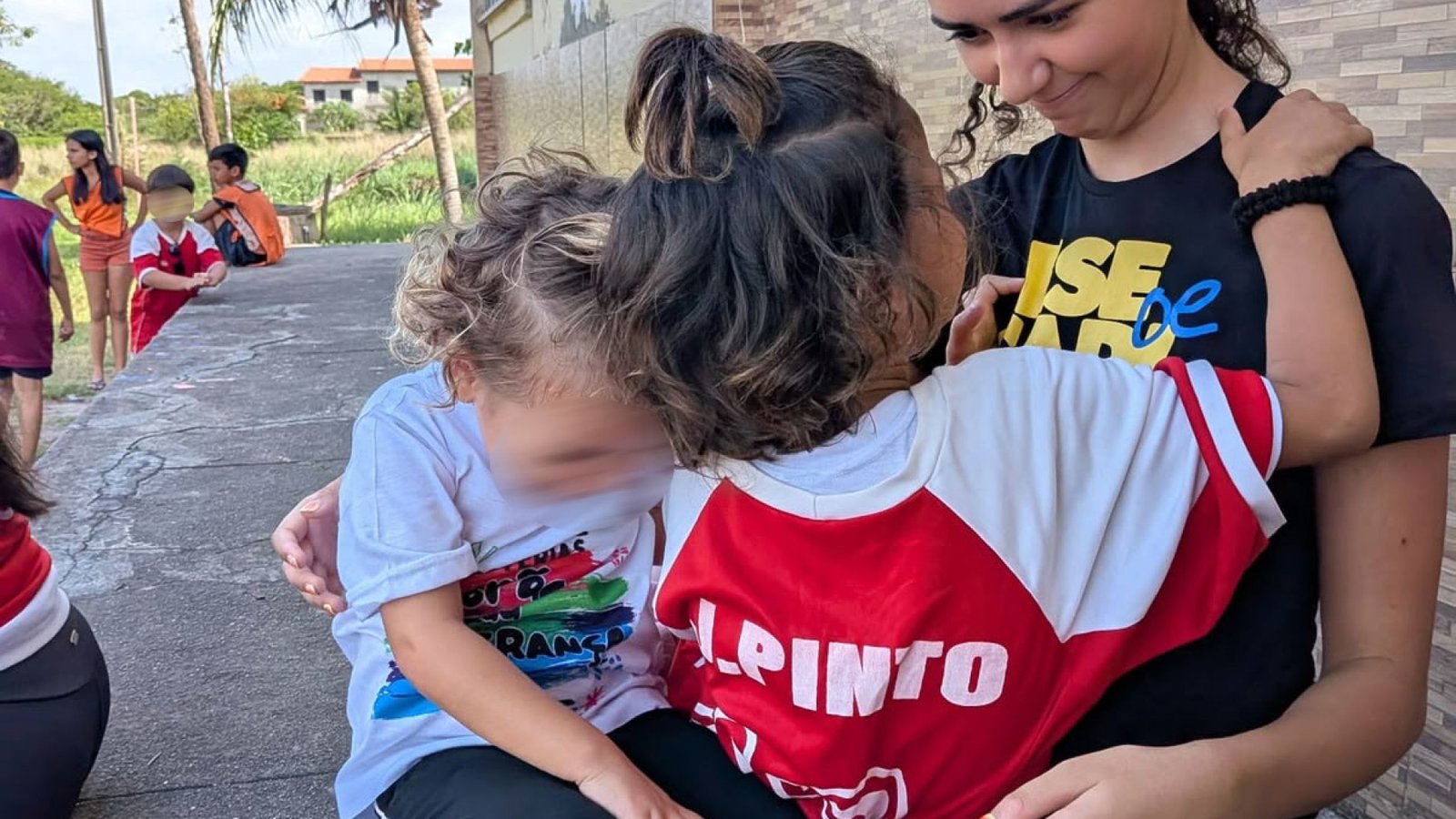 Volunteering at the Saint Monica Home in Fortaleza, Ceará, Brazil.