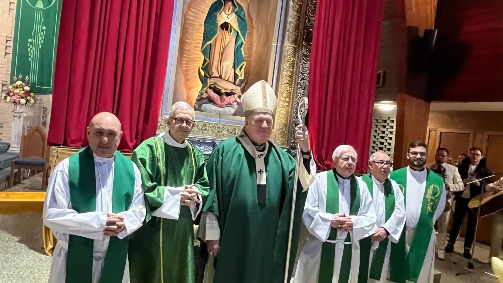 Virgen Peregrina de Guadalupe en Union City, nueva Jersey, Estados Unidos.