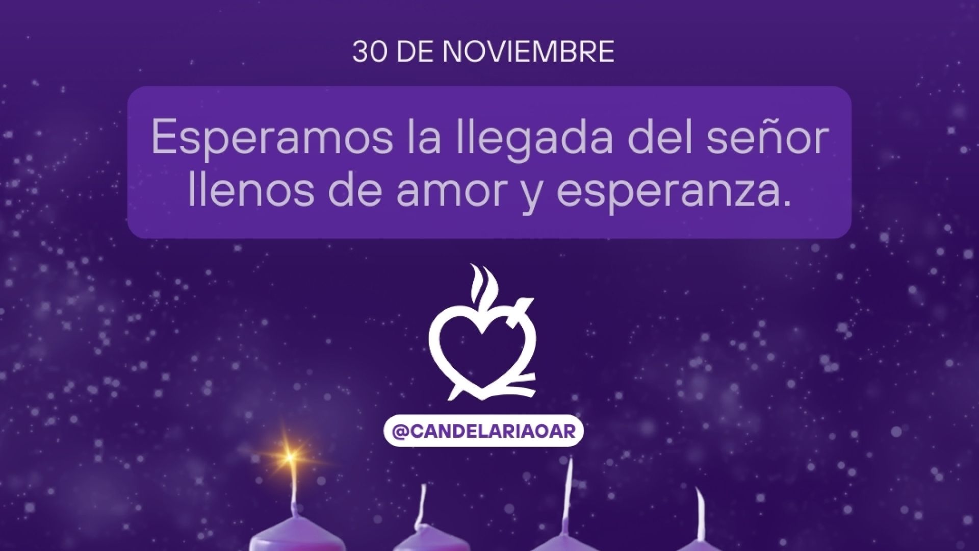 Tu historia Primer Domingo de Adviento Tradicional Morado (1080 x 1080 px)