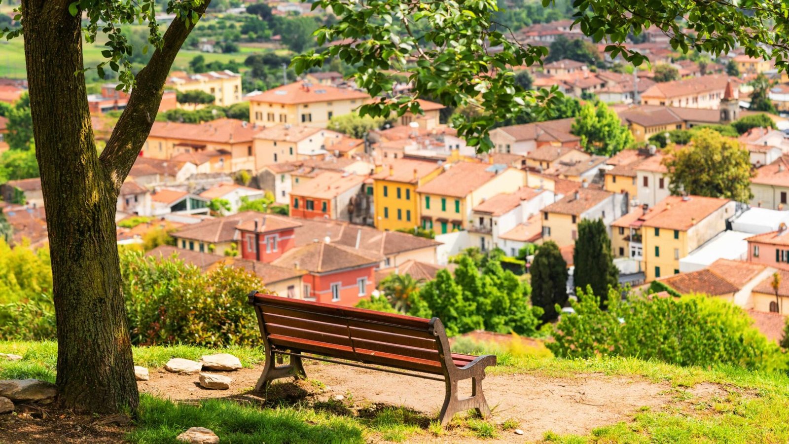 Beautiful view from the mountain on the Italian city, with wooden bench on foreground SSUCv3H4sIAAAAAAAAA41P0W6DMAz8Fz+DVCBjhV+p9mASl1oFUiVm1YTy73Mo1V6XpztffHfegB30QGipa8+nEs2VyqoiKruaTPlR2Ss5bJuhdlCAQyHoq6YxXWXM+bNr2/qkr4ABI1voN+BpWqMEFPYL9KoEWhyFHZJj8YFxUpYKiIKyRoq6psyq96jqzt9+ly3PtaCGx3XIIBX/nH0VgCMt9if7p1xkItzjLirdn0JhPrK93HLFDB+BLS/j0UlP8fMLL17y7p4g3t7ZHcuvM26s05CzYH1MHh25Q16HmUXeNNA30/Pvd0rpFyKQSeeEAQAA